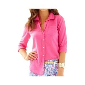 Lilly Pulitzer “Anna Maria” Classic Button Down Shirt​